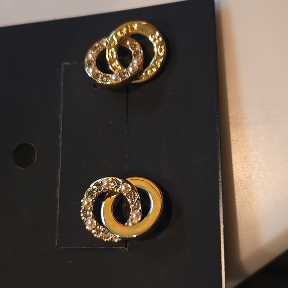 Coach Gold Tone Earrings - Picture 4 of 4
